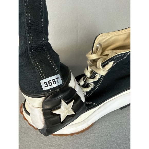 Converse Run‎ Star Hike High Top Platform Sneakers Black White Womens 6.5 Mens 5 - Picture 11 of 11